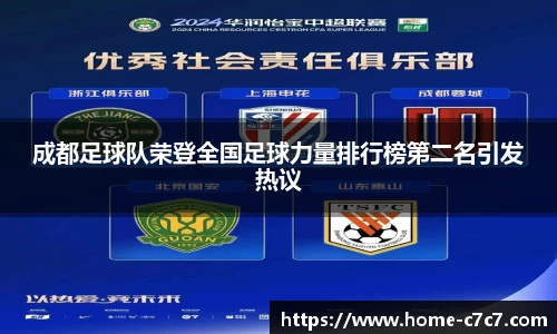 成都足球队荣登全国足球力量排行榜第二名引发热议